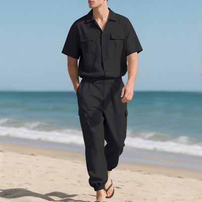 Conjunto de Trabajo Casual: Camisa Manga Corta y Pantalón - Image 20