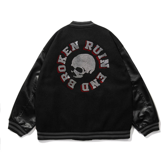 Chaqueta de Béisbol Calavera y Espadas para Hombre - Image 14