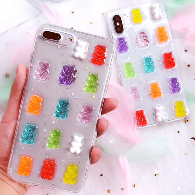 Funda Protectora Ositos Candy para iPhone 7 8 Plus - Carcasa Suave de Epoxi - Image 7