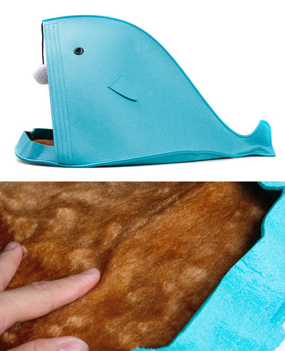 Arenero de Fieltro con Forma de Tiburón para Gatos - Image 6