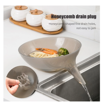 Colador Multiusos para Pasta, Verduras y Frutas con Embudo Integrado - Image 5