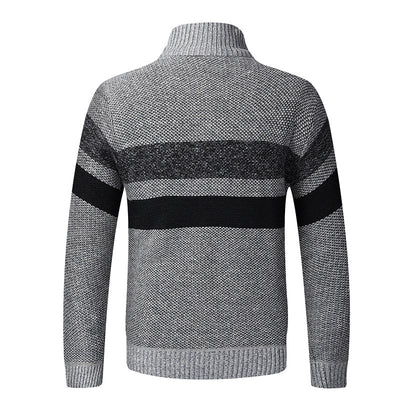 Cardigan Grueso de Punto con Cuello Alto para Hombre - Image 7