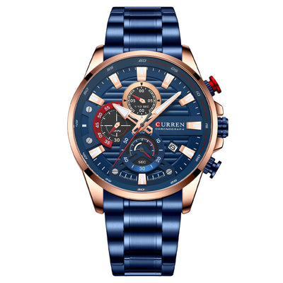Reloj Deportivo de Acero Inoxidable con Seis Esferas - Cuarzo Precisión - Image 9