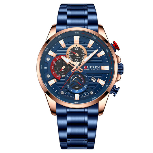 Reloj Deportivo de Acero Inoxidable con Seis Esferas - Cuarzo Precisión - Image 9