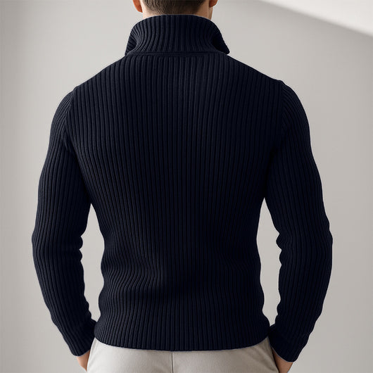 Cardigan Cuello Alto con Cierre de Cremallera para Hombre - Image 18