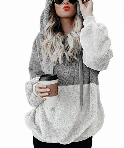 Sudadera Deportiva Mujer con Cierre y Parches - Cálida y Cómoda para Otoño Invierno - Image 11