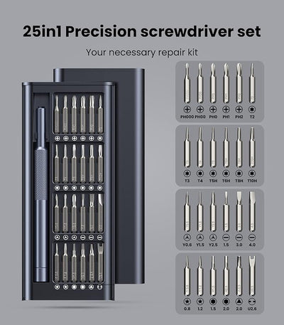 Juego de Destornillador de Precisión 25 en 1 - Herramientas Portátiles para Reparaciones del Hogar - Image 9