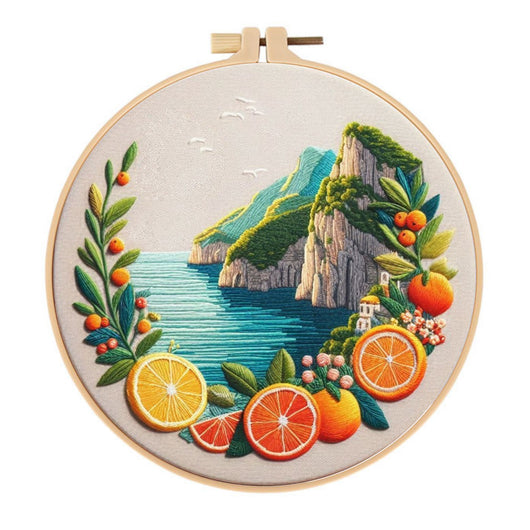Kit de Bordado Europeo Primavera-Verano: Colección Montaña y Costa - Image 8