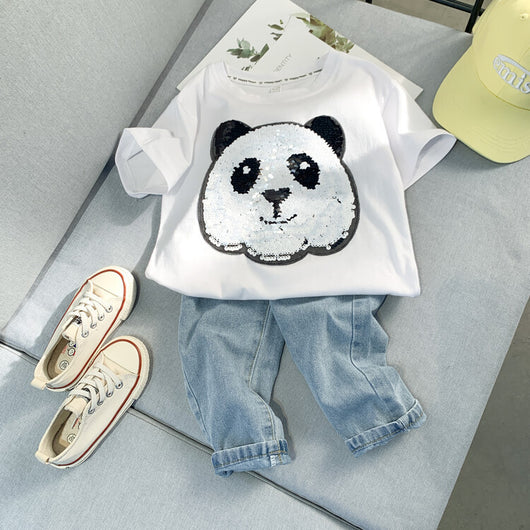 Camiseta Infantil Panda Manga Corta - Image 25