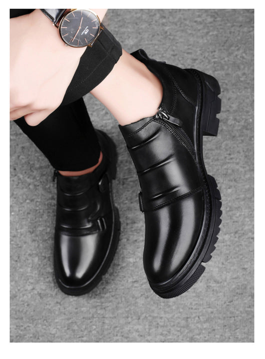 Zapatos de Cuero Genuino para Hombre con Suela Gruesa Reforzada - Image 8