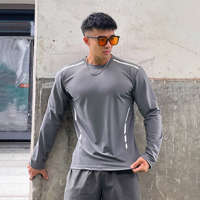 Playera Deportiva Holgada de Cuello Redondo y Manga Larga - Image 12
