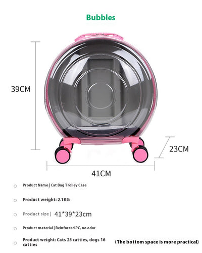 Carrito Transportín para Gatos con Bolsa Transparente Portátil - Image 6