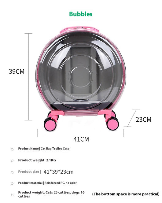 Carrito Transportín para Gatos con Bolsa Transparente Portátil - Image 6