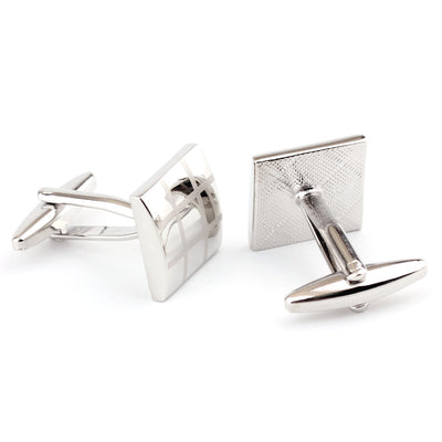 Gemelos Cuadrados de Cuadros para Hombre - Diseño Clásico Francés - Image 4