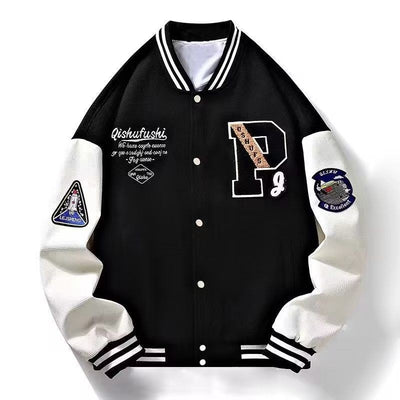 Chaqueta Casual Unisex con Bloques de Color y Parches - Image 12