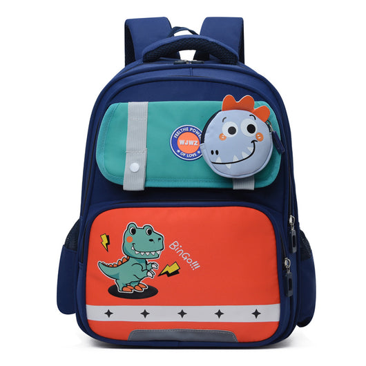 Mochila Escolar Infantil Gran Capacidad con Protección Dorsal Dinosaurio - Image 10