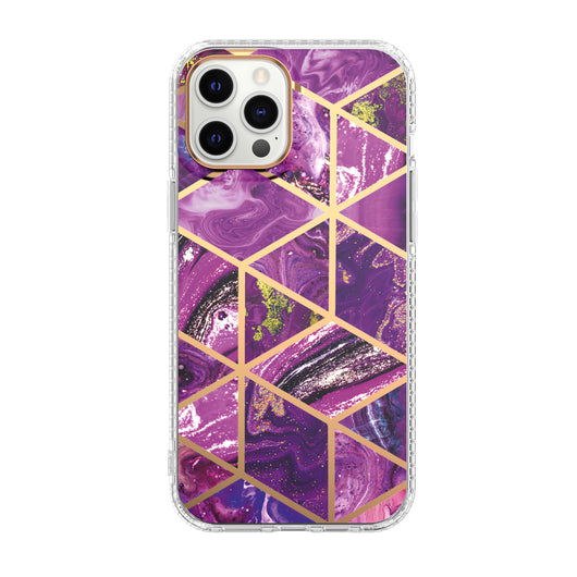 Funda Transparente para Celular con Patrón Mármol Mosaico y Flores - Image 12