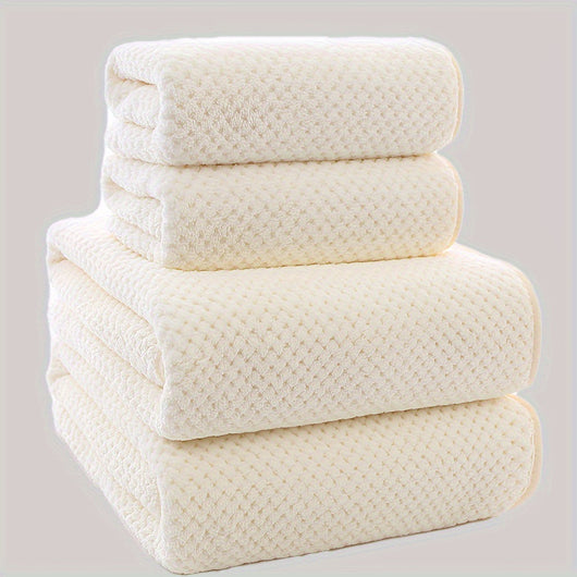 Juego de 4 Toallas de Baño en Felpa de Coral - Image 21