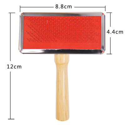 Peine de Aseo para Mascotas con Mango de Madera - Cepillo Profesional para Perros y Gatos - Image 9