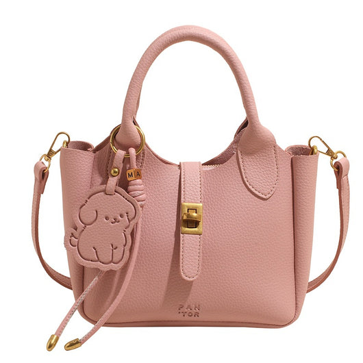 Bolsa Mensajera de Moda Estilo Bucket - Portátil y Versátil - Image 7