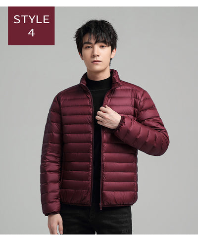 Abrigo de Algodón Slim Fit Talla Grande con Cuello Alto - Cálido y Elegante - Image 10