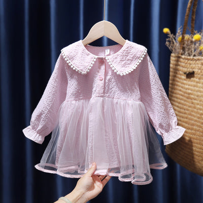 Vestido Infantil Cuadrille Princesa Estilo Coreano - Image 3