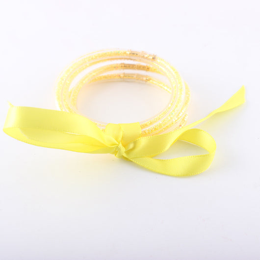 Pulseras de Silicona con Brillo y Gel Brillante - Diseño Redondo - Image 2
