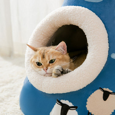 Casa Triangular Arenero Cerrado para Gatos - Image 2