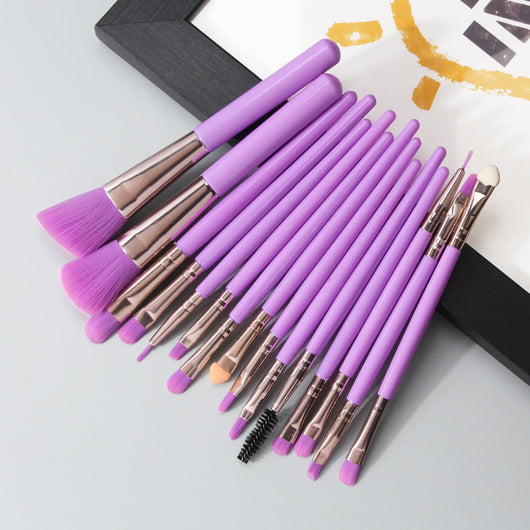 Set Profesional de 18 Brochas de Maquillaje MAANGE con Diseño Abanico - Image 14
