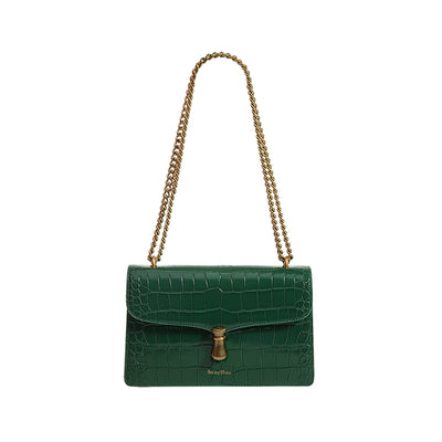 Bolso de Cuero One-Shoulder con Cadena para Mujer - Image 12