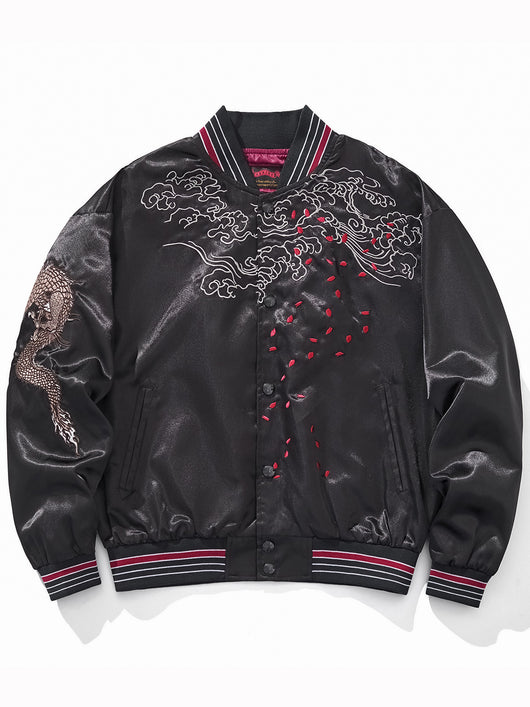 Chaqueta Bordada de Dragón Volador y Nubes de Buen Augurio - Image 7