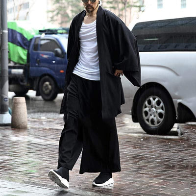 Cardigan Holgado para Hombre con Mangas Murciélago - Abrigo Versátil - Image 3