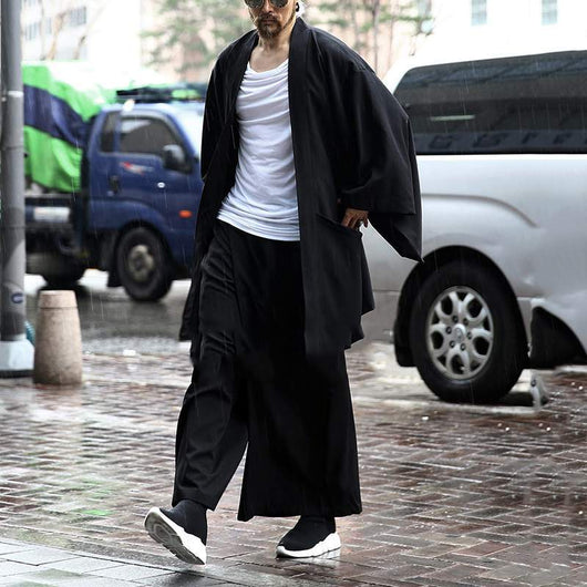 Cardigan Holgado para Hombre con Mangas Murciélago - Abrigo Versátil - Image 3