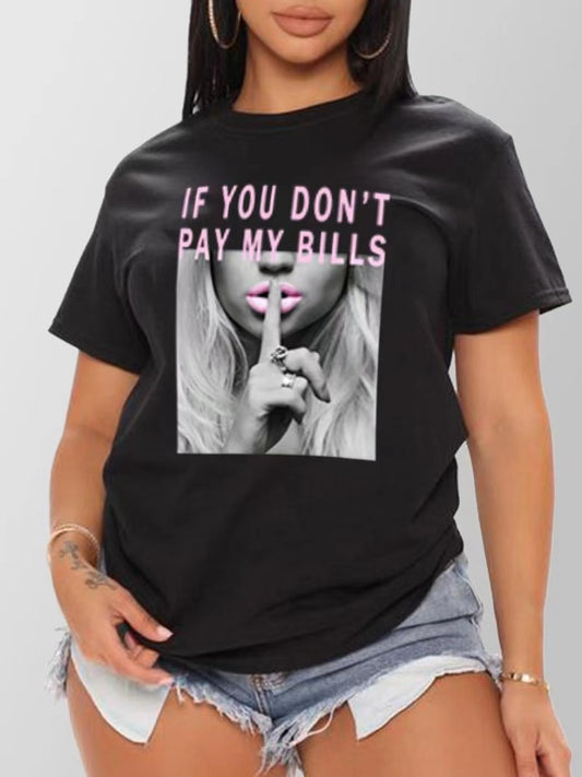 Playera Estampada con Letras para Mujer - Cuello Redondo Verano