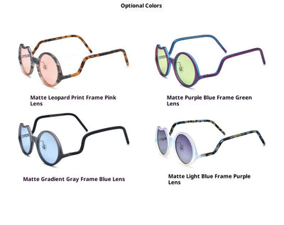 Gafas de Sol Unisex Bicolor con Diseño Irregular Mate - Image 10