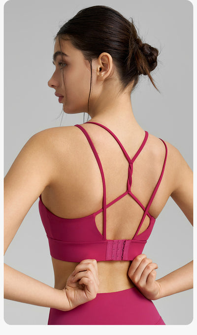 Top Deportivo Mujer Escote U Doble Tirante para Yoga e Intensidad Media - Image 17