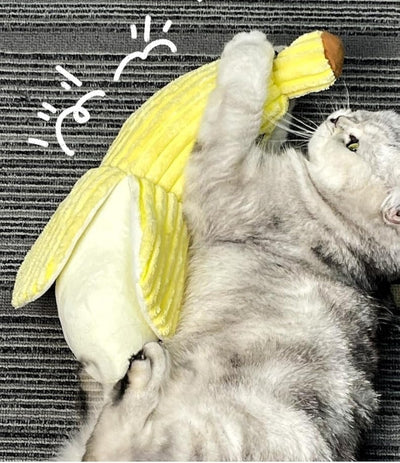 Juguete Interactivo de Plátano para Gatos con Sonido Crujiente y Catnip - Image 3