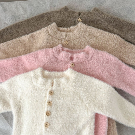 Pijama Enterizo Bebé Invierno Peluche Oso con Pies - Image 35