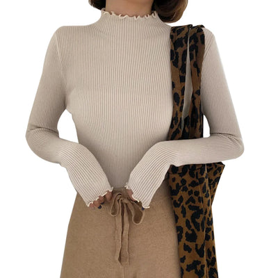 Suéter Cuello Semialto para Mujer - Básico Versátil - Image 15