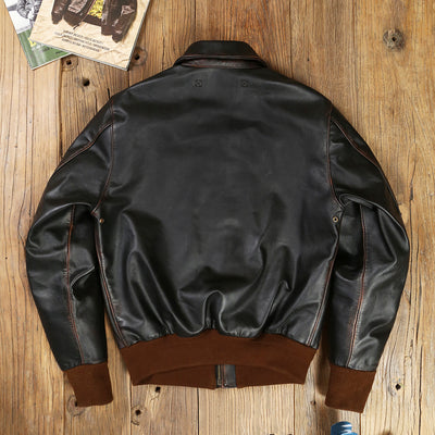 Chaqueta de Cuero Biker Americana - Image 2