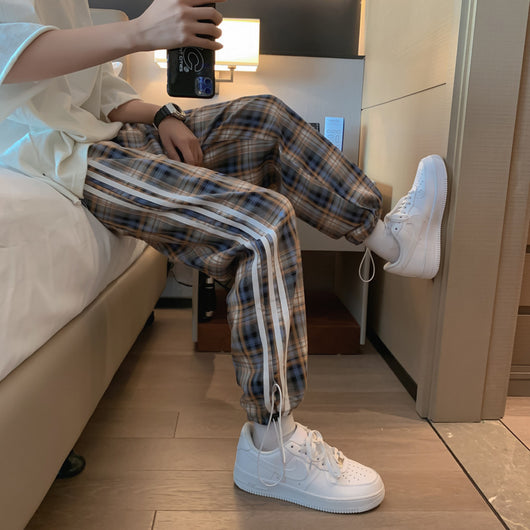 Pantalones a Cuadros Hombre - Pantalón Casual Suelto Estilo Verano - Image 8