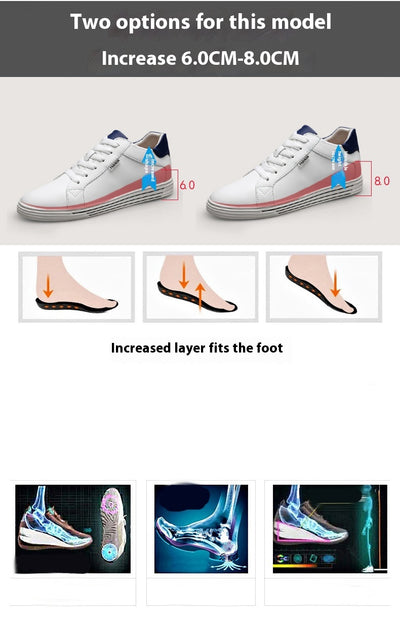 Zapatos Deportivos Casuales con Plantilla Elevadora y Tacón Plano para Hombre - Image 12