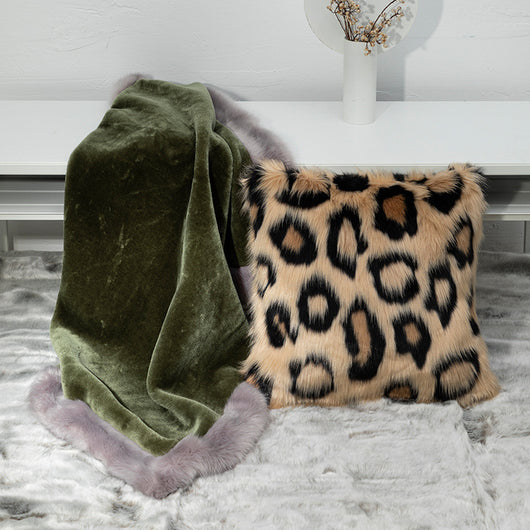 Funda de Almohada Reversible Estampado Leopardo Estilo Nórdico - Image 7