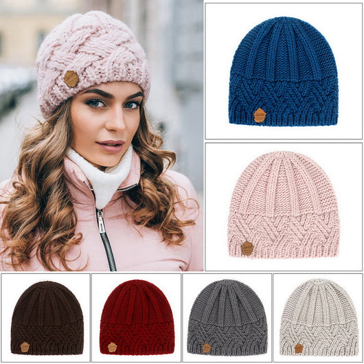 Gorro Tejido de Lana Gruesa con Pompón Abrigador para Mujer - Image 31
