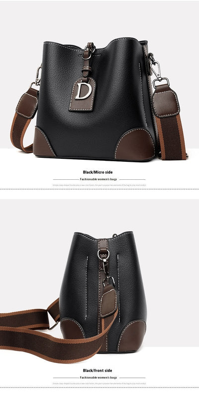 Bolso de Cuero Retro Estilo Bucket - Bandolera Suave y Versátil - Image 17
