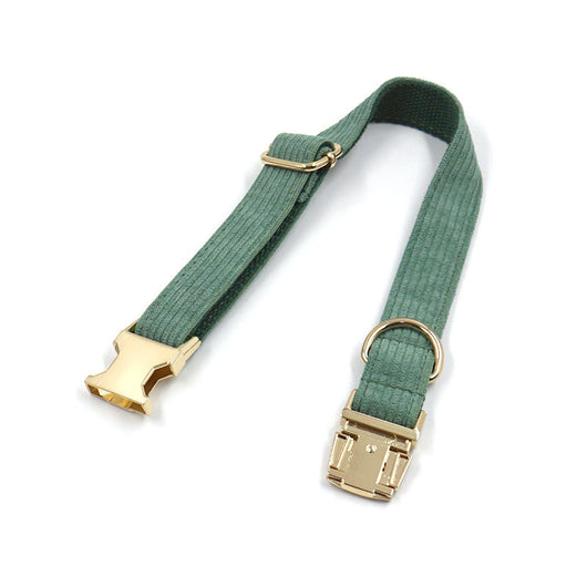 Collar para Perro en Pana Verde Oliva - Image 3