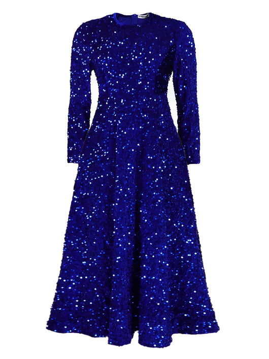 Vestido Formal Midi con Lentejuelas y Manga Larga para Mujer - Image 9