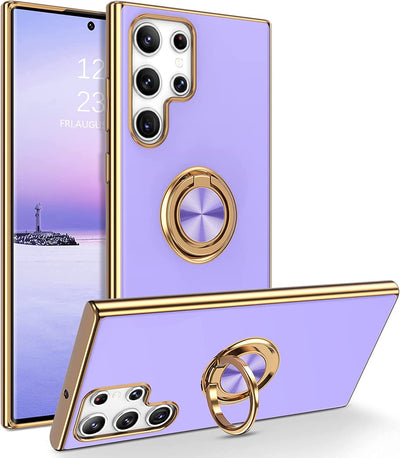 Funda Protectora M54 con Anillo 6D y Soporte Magnético - Silicona Electrochapada - Image 5