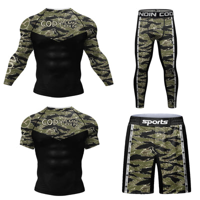 Conjunto Deportivo Hombre 4 Piezas con Impresión Digital, Secado Rápido y Stretch - Image 13