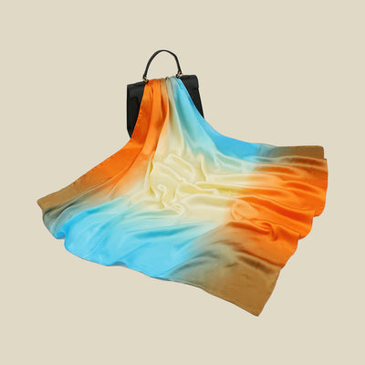 Pañuelo de Seda Artificial Degradado 90cm - Accesorio Versátil para Cualquier Estilo - Image 13